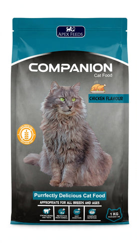 Companion Cat Food Chicken Flavour - 1 KG - AllAboutPets.Pk