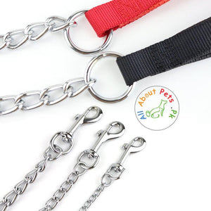 Dog and Cat Metal Chain Leash 5 sizes available at allaboutpets.pk in Pakistan