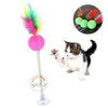 Feather Spring Ball Teaser Tumbler Interactive Cat Toy available at allaboutpets.pk in Pakistan