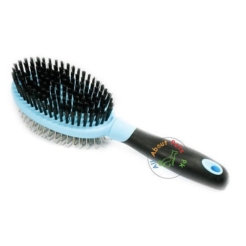 Double Sided Pet Grooming brush, Pin & Bristle Pet Brush available at allaboutpets.pk in Pakistan