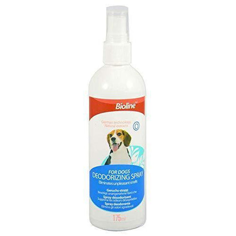 Bioline Deodorizing Spray for Dogs 175ml available at allaboutpets.pk