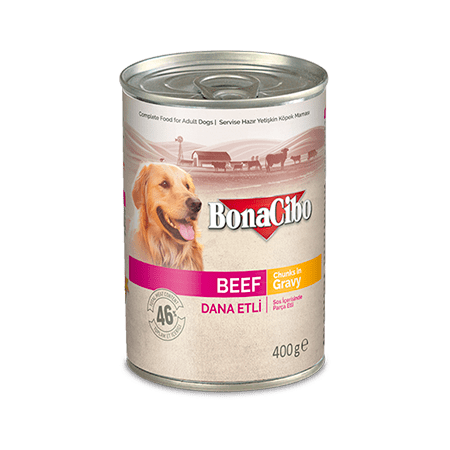 Bonacibo Canned Dog Food Beef Gravy 400g