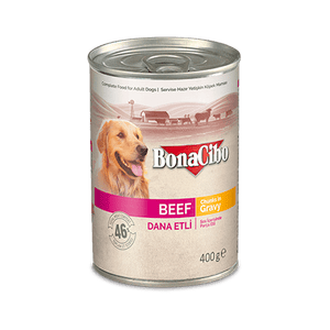 Bonacibo Canned Dog Food Beef Gravy 400g