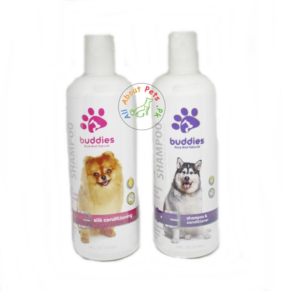 Buddies Dog Shampoo 473ml silk conditioning, shampoo & conditioner available in pakistan at allaboutpets.pk