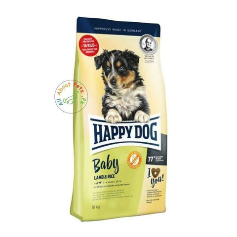 HAPPY DOG Baby Lamb & Rice 18 kg available in Pakistan at allaboutpets.pk