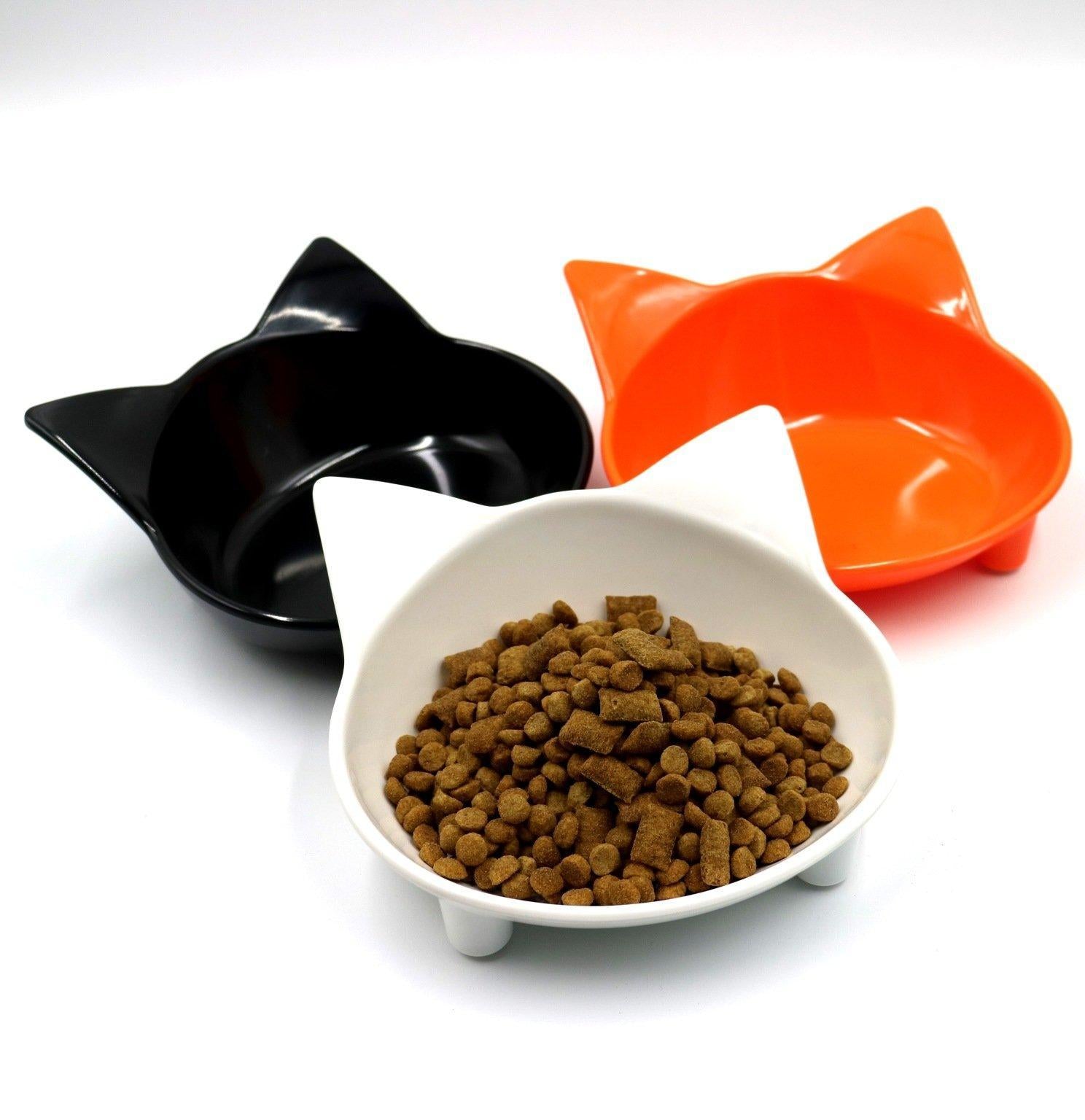 Cat Shape Melamine Cat Feeding Bowl Anti-Slip available at allaboutpets.pk in Pakistan