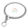Dog Flat  Silver Choke Chain Dog Collar available at allaboutpets.pk in Pakistan