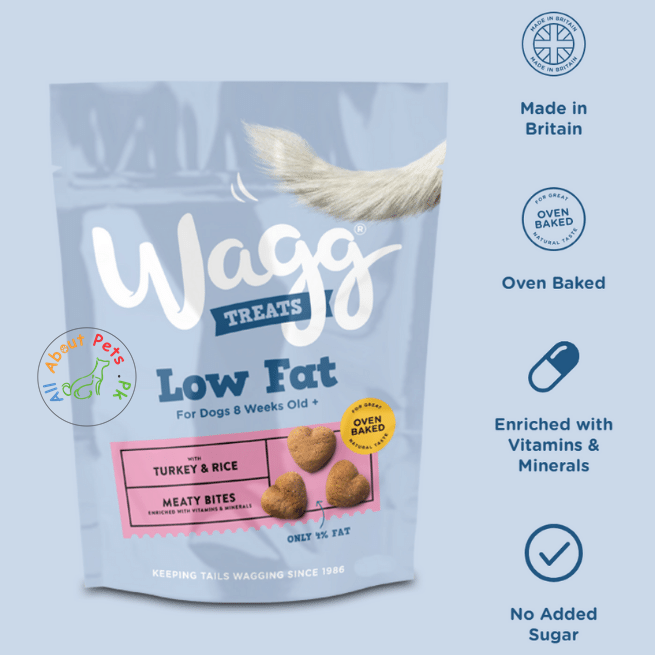 Wagg Turkey and Rice Low Fat Dog Treats 100g –