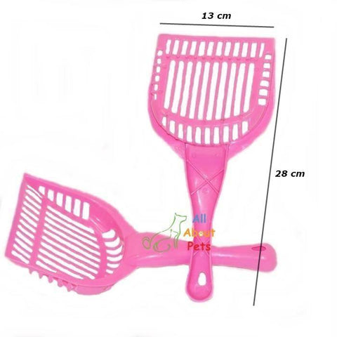 Image of Cat Litter Scoop, large size pink litter scoop available at allaboutpets.pk in Pakistan.