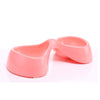 Bow Shaped Double Bowl pink, dog feeding bowl, cat feeding bowl available at  allaboutpets.pk in pakistan.
