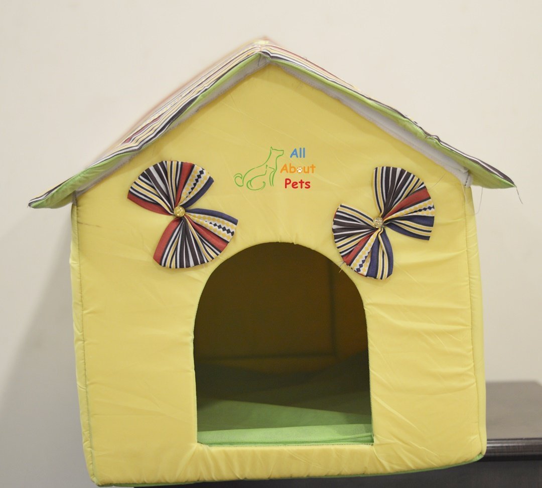 Beautiful Soft Cat House With Bow