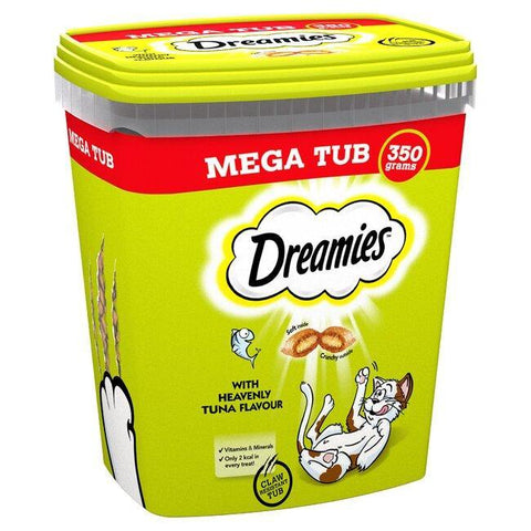 Dreamies Cat Treats, Tasty Snacks With Heavenly Tuna Mega Tub 350g available at allaboutpets.pk in Pakistan