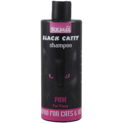 Image of Remu Cat Shampoo Black Catty pink, Persian cat shampoo available at allaboutpets.pk in pakistan.