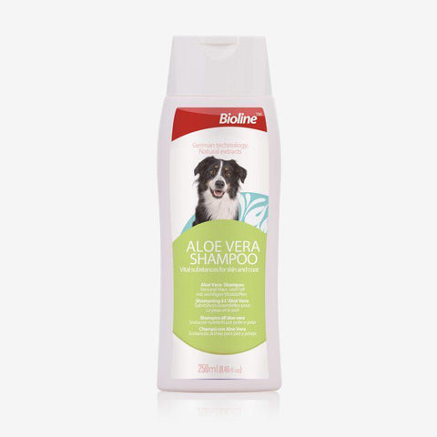 Image of Bioline Aloe Vera dog Shampoo 250ml available at allaboutpets.pk