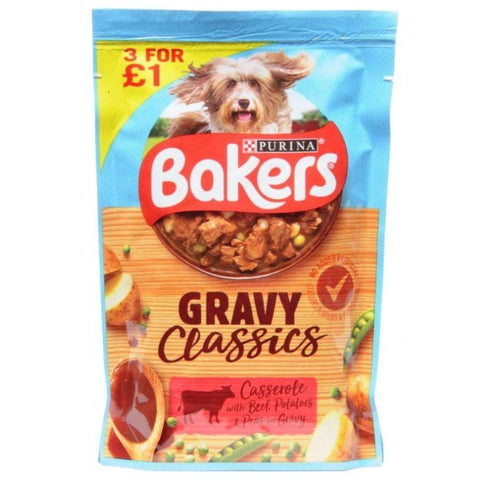 Purina Bakers Gravy Classics Beef Casserole in Gravy 100g available online in pakistan at allaboutpets.pk