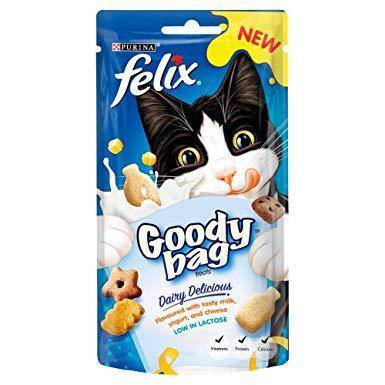 Image of Felix Goody Bag Treats, Dairy Delicious,x available at allaboutpets.pk in pakistan.