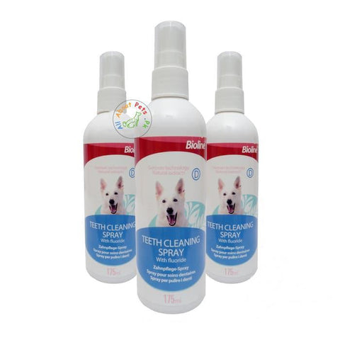 Bioline Teeth Cleaning Spray 175ml available at allaboutpets.pk