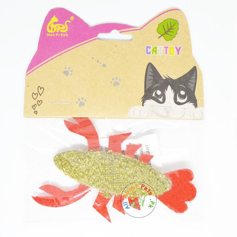 Image of Catnip Compressed Toy For Cats cray fish available at allaboutpets.pk in Pakistan