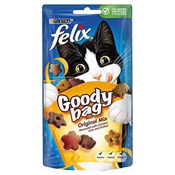 Felix Goody Bag Treats, picnic mix, Orignal Mix available at allaboutpets.pk in pakistan.