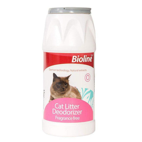 Bioline Cat Litter Deodorant Powder 425g available at allaboutpets.pk