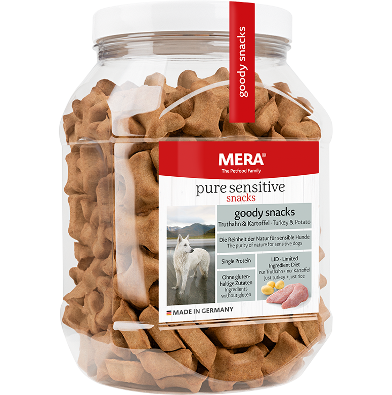 Mera Pure Sensitive dog snacks, dog treats available at allaboutpets.pk in Pakistan