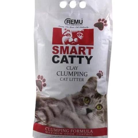 Image of Remu Smart Catty Clumping Cat Litter 7.5 KG, Extra Absorption, Odor Control, Improved Clumping, Dust Free available at allaboutpets.pk in pakistan.