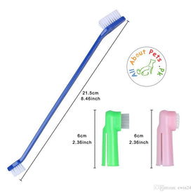 Pet Tooth Brush Set Of Three Brushes available at allaboutpets.pk in Pakistan