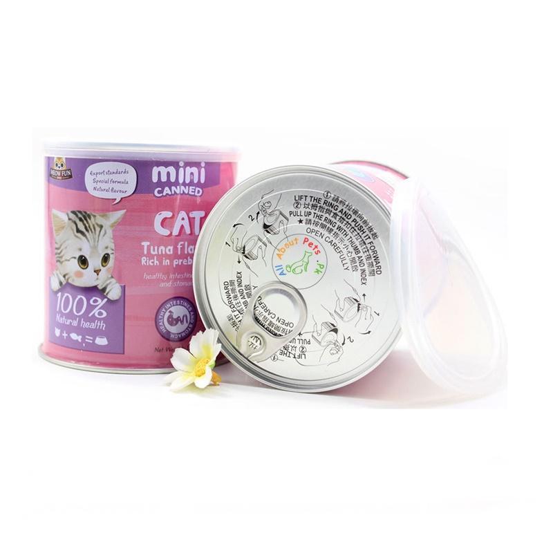MEOW FUN Cat mini canned Supplement probiotics available at allaboutpets.pk in Pakistan