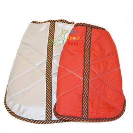 Cat Coat Water Proof Wind Breaker, red color, silver color and black color with soft warm padding available at allaboutpets.pk