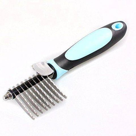 Image of DELE Dematting Comb for Dogs & Cats, blue pet comb, dog comb, cat comb available at allaboutpets.pk  in pakistan.