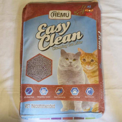Image of Remu Easy Clean Cat Litter 20L, Lasts longer with 2x better absorption, Superior Odor Control, Harder Clumping for Easier Scooping, 100% Natural and Eco-Friendly available at allaboutpets.pk in pakistan.