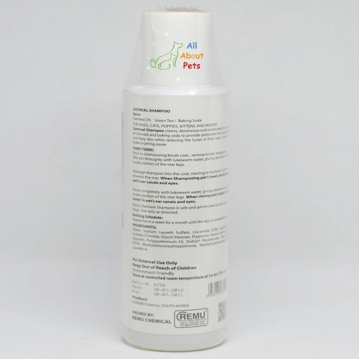 Remu Oatty Shampoo For Cats , Persian cat shampoo, deodorizes & moisturizes scaling available online at allaboutpets.pk in pakistan.