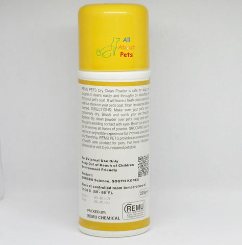 Image of Remu Royal Dry Clean Powder For Dogs, Non-Allergic formula available at allaboutpets.pk in pakistan.