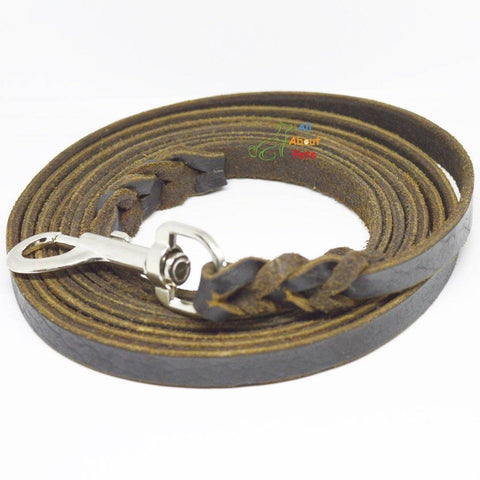 Image of Leash Leather German Shepherd Long Tracking 10ft, german shepherd show leash, rottweiler show leash available at allaboutpets.pk in pakistan.