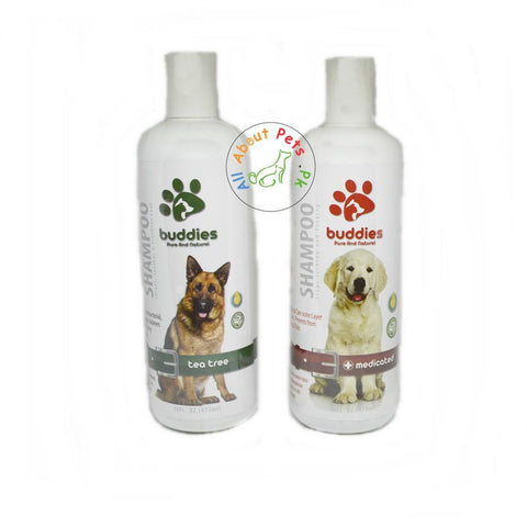 Image of Buddies Dog Shampoo 473ml silk tea tree, medicated available in pakistan at allaboutpets.pk