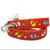 Dog Leash Stars & Footprints 5ft long red color available at allaboutpets.pk in pakistan