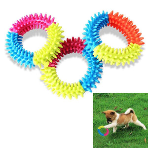 Ring Rubber Toy for dogs, puppy teether, Resistance to bite, dog chew toy available at allaboutpets.pk in pakistan.
