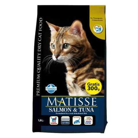 Farmina Matisse Salmon & Tuna cat food, 400g, 1.5kg and 10kg available at allaboutpets.pk in pakistan.