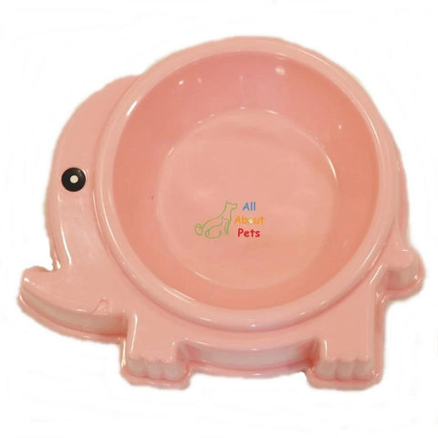 Feeding Bowl Elephant Shaped For Cats, pet feeding bowl pink elephant available online at allaboutpets.pk in pakistan.