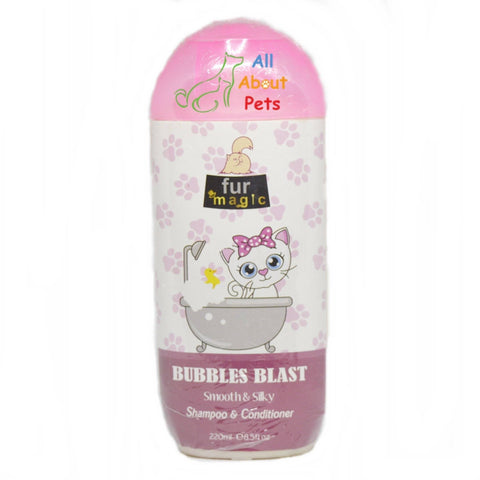 Fur Magic Bubbles Blast cat Shampoo & Conditioner available at allaboutpets.pk in pakistan.