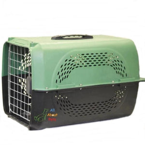 Jet Box Paw Print green for Cats & Dogs, pet carry box, pet travel box available at allaboutpets.pk in pakistan.