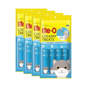 Meo Creamy Treats Chicken & Liver 15 g for cats and kittens available at allaboutpets.pk