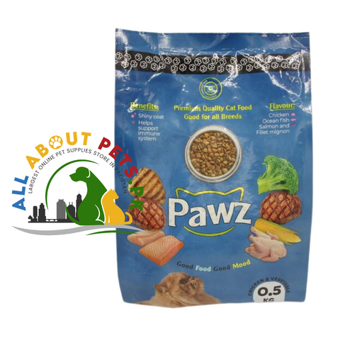 Image of Pawz Premium Quality Cat Food, 1 KG - Good For All Cat Breeds