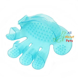 Silicon Pets Grooming & Massage Glove blue color available at allaboutpets.pk in pakistan.