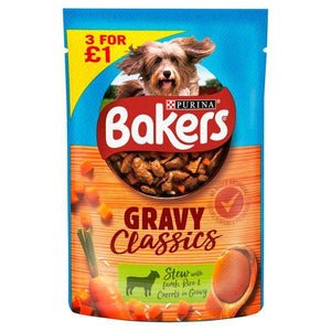 Purina Bakers Gravy Classics Dog Food Lamb, 100g available online in pakistan at allaboutpets.pk