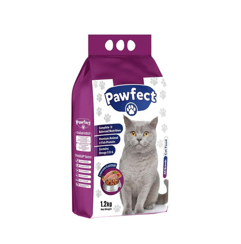 Image of Pawfect Cat Food, Balance and healthy Cat Food, For All Breed, 1.2 Kgs - AllAboutPetsPk
