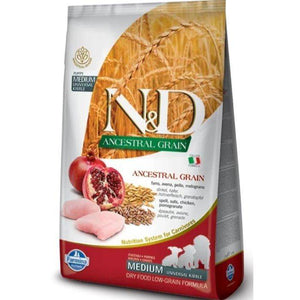 Farmina N&D Low Grain Chicken & Pomegranate Puppy food 12 KG available at allaboutpets.pk in pakistan.