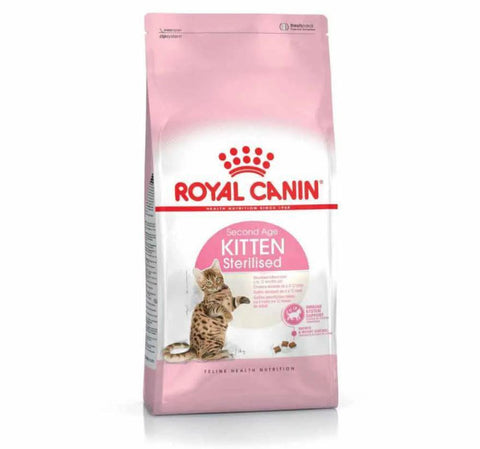 Image of Royal Canin Kitten Sterilised  Cat Food 400g and 2kg available online in Pakistan at allaboutpets.pk