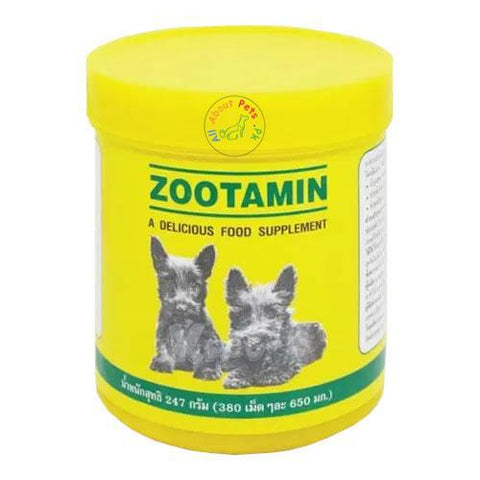 ZOOTAMIN Dog Food Supplement 380 Tablets - AllAboutPetsPk