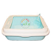 Cat Litter Tray With Scoop Small & Large Size, in sea green, peach and beige color available at allaboutpets.pk  in Pakistan